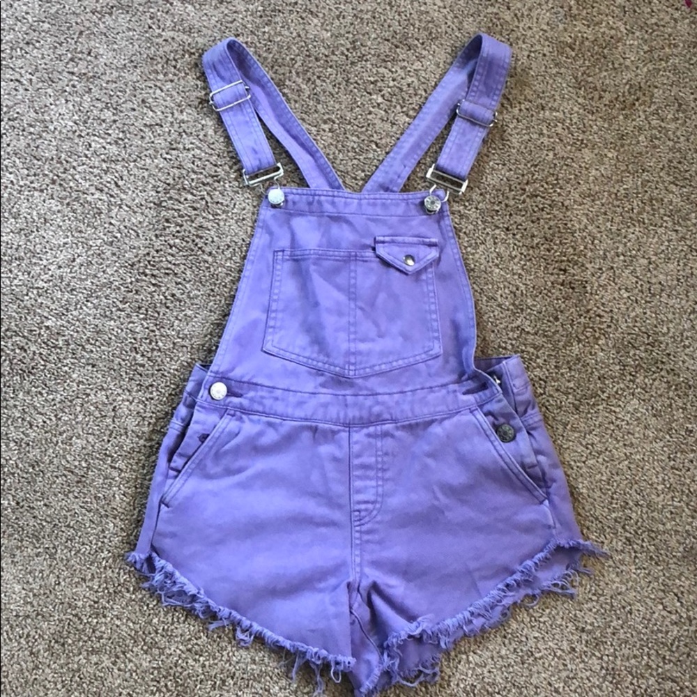 Lavender overalls